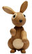 Wooden figure "Rabbit Bounce" by Spring Copenhagen