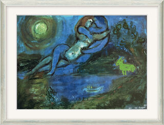Picture "Blue Couple by the Water" (1954), framed