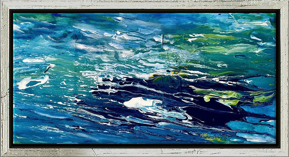 Picture "Ocean of Desire 9" (2019) (Original / Unique piece), framed by Susanne Pohlmann