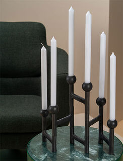Variable candlestick "Folding Graphite Round" by Pols Potten