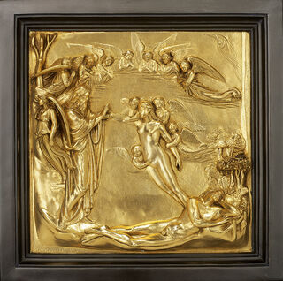 Wandrelief "Erschaffung der Eva" (Reduktion) von Lorenzo Ghiberti