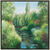 Bild "Juin à Giverny", Version silberfarben gerahmt