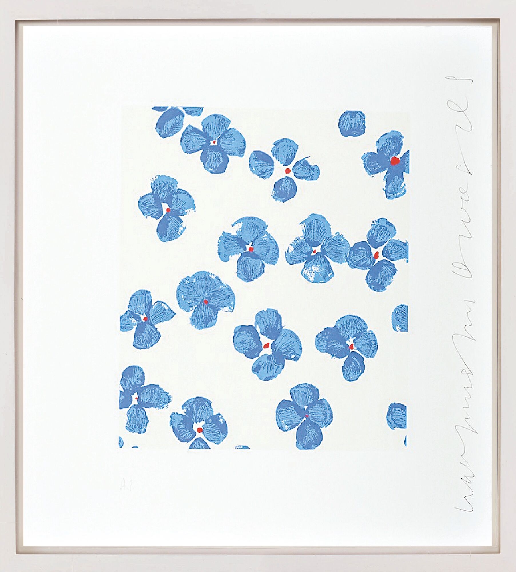 Tableau "Wall flowers 28" (2008) von Donald Sultan