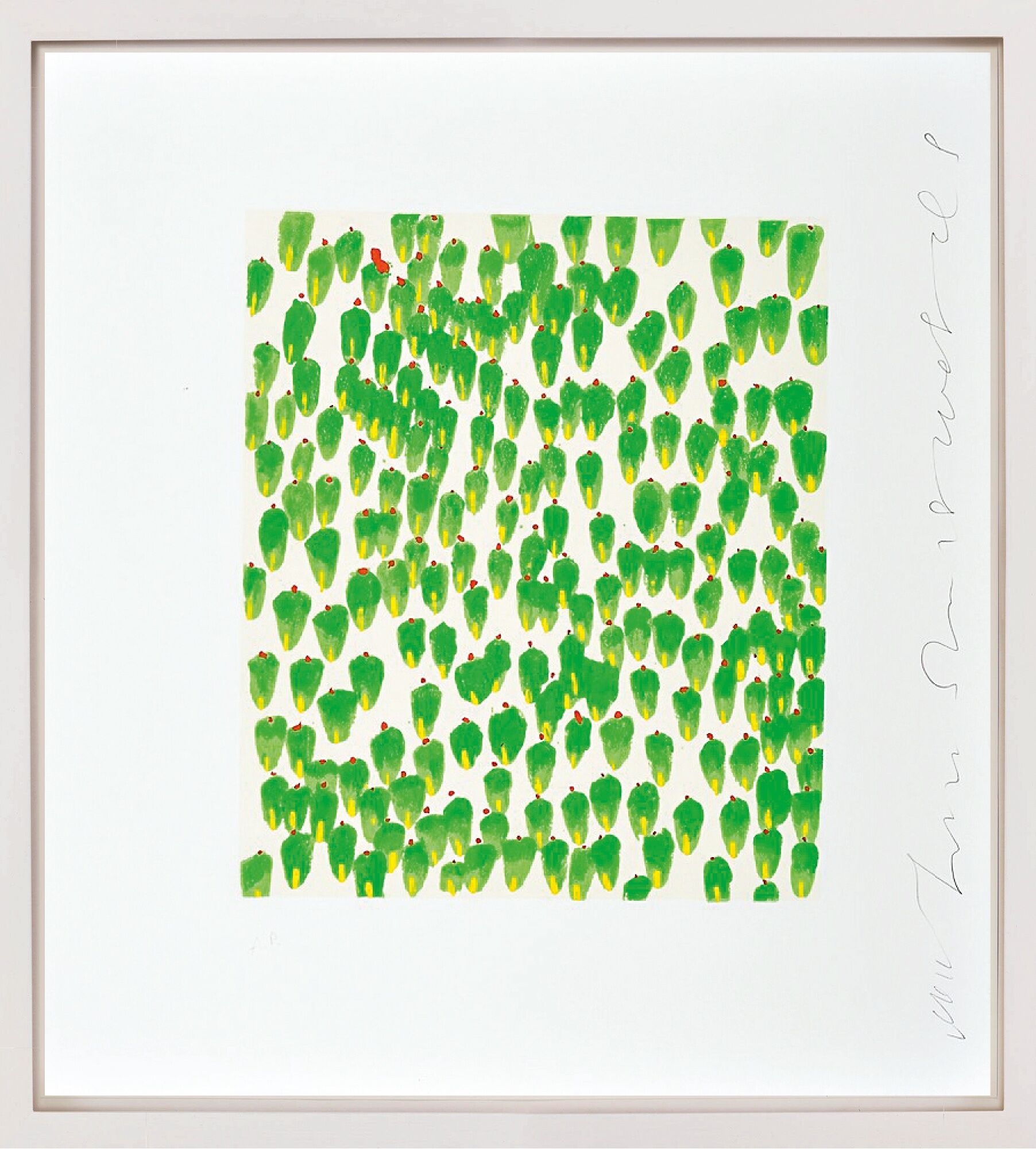Tableau "Wall flowers 30" (2008) von Donald Sultan