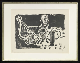 Beeld "Stilleven met hyacint en maretak" (1953/54) von Karl Schmidt-Rottluff