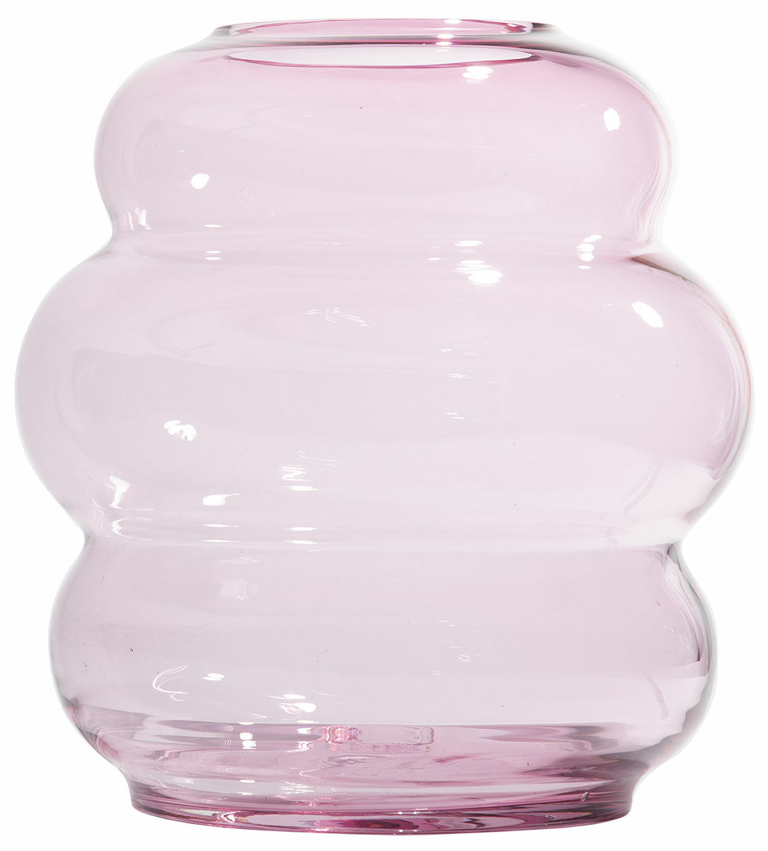 Crystal vase "Muse XL, Rubine" by Fundamental Berlin
