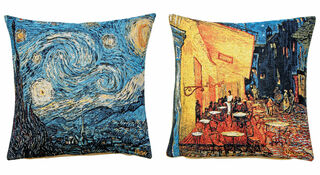 Set of 2 cushion covers with artist motifs