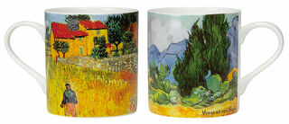 Set de 2 tasses "Provence", porcelaine