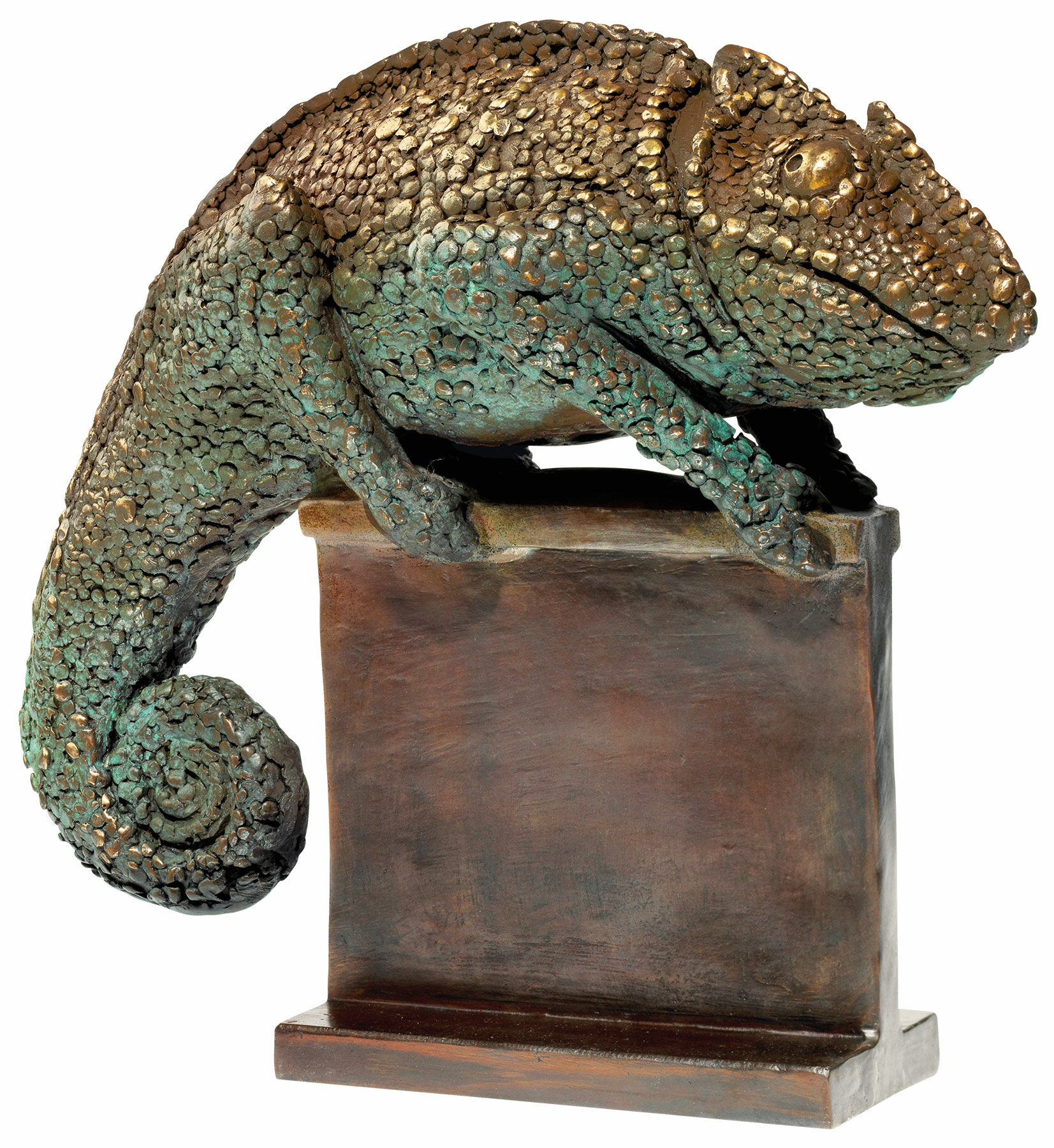 Sculptuur "Kameleon", brons von Bruno Bruni