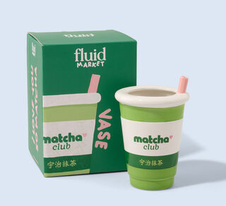Keramikvase / Deko-Objekt "Matcha" von Fluid Market