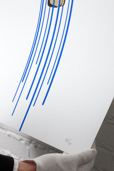 Quadro "Blue Glitter Icecream" (2015) di ELIOT theSuper
