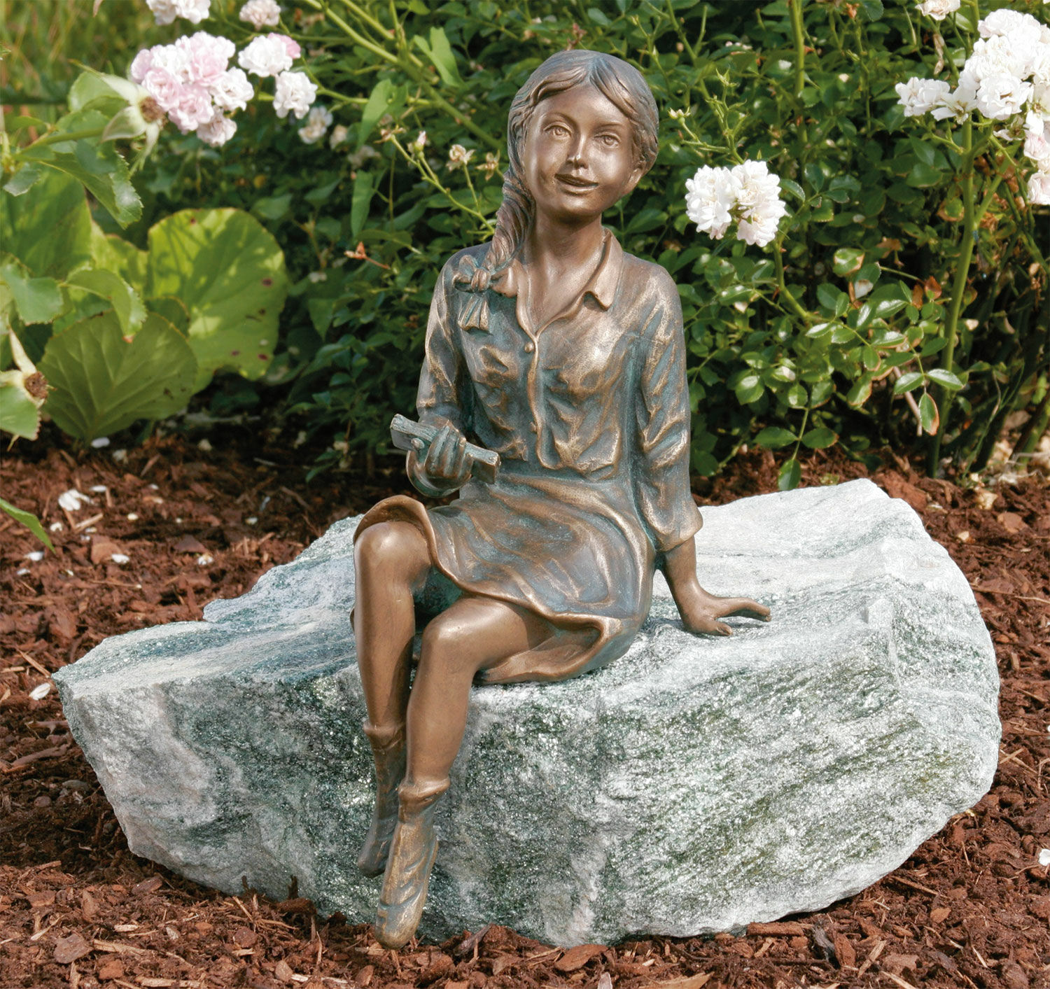 Sculpture de jardin "Luisa" (sans pierre), bronze