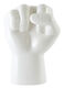 Porcelain vase "FCK", white version by Werkwaardig