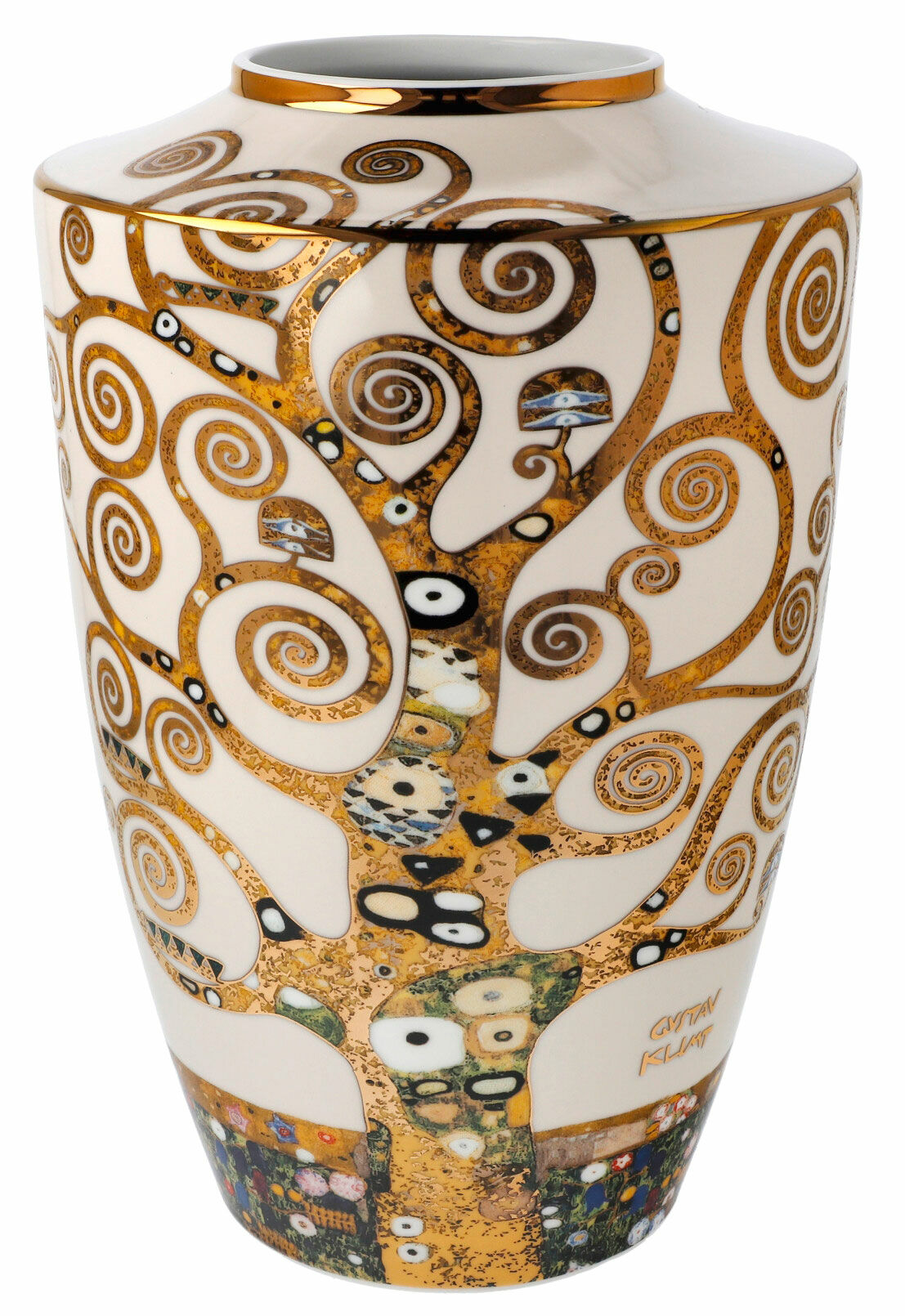 Porcelain vase "Tree of Life" (small, height 24 cm) by Gustav Klimt