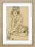 Picture "Crouching Figure" (1918), framed