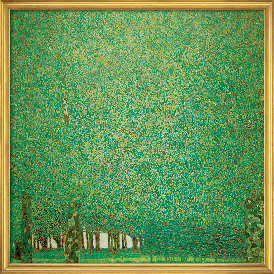 Bild "Park" (1909-10), gerahmt von Gustav Klimt