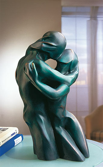 Sculpture "The Kiss", bronze version by Bernard Kapfer