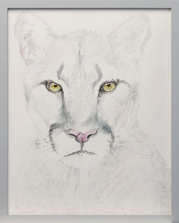 Picture "Series Animal Portrait I Puma" (2022) (Unique piece)