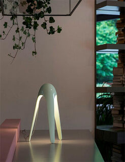 LED-bordlampe "Cyborg", mint version - Design Karim Rashid von Martinelli Luce