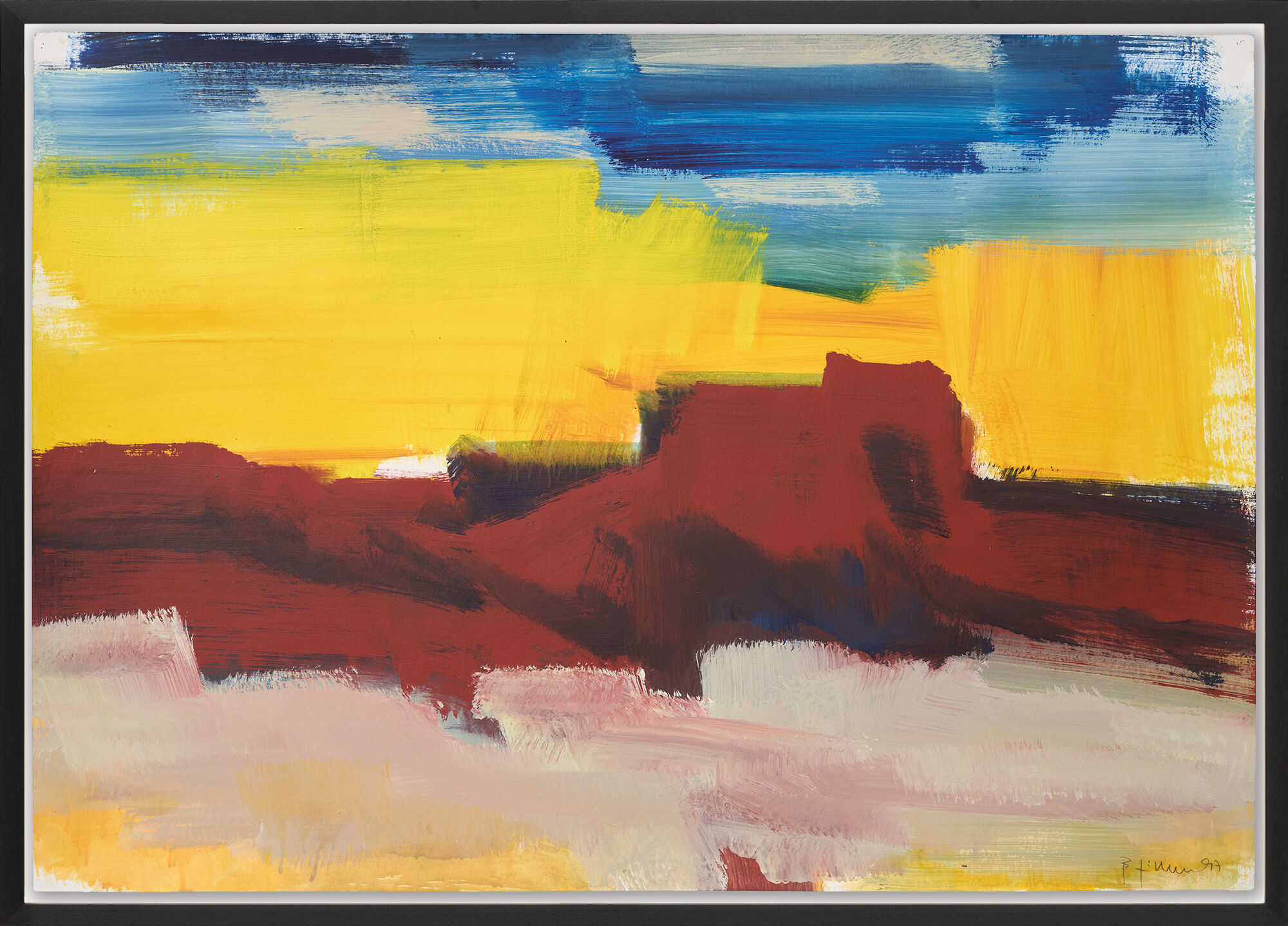 Tableau "Désert" (1997) (Pièce unique) de Bernd Zimmer