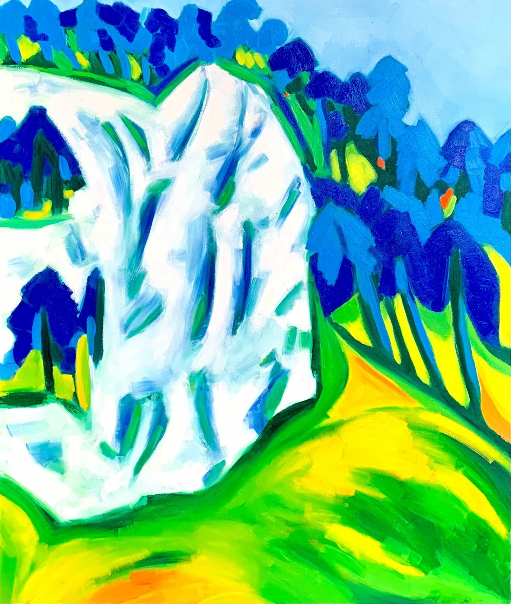 Tableau "White Rock" (2023) (Pièce unique) von Ulrich Lipp