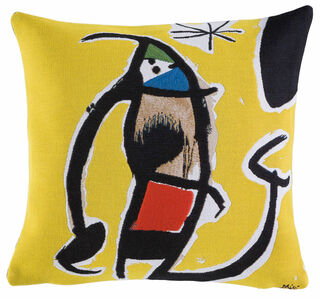 Cushion cover "Woman, Bird and Star"
