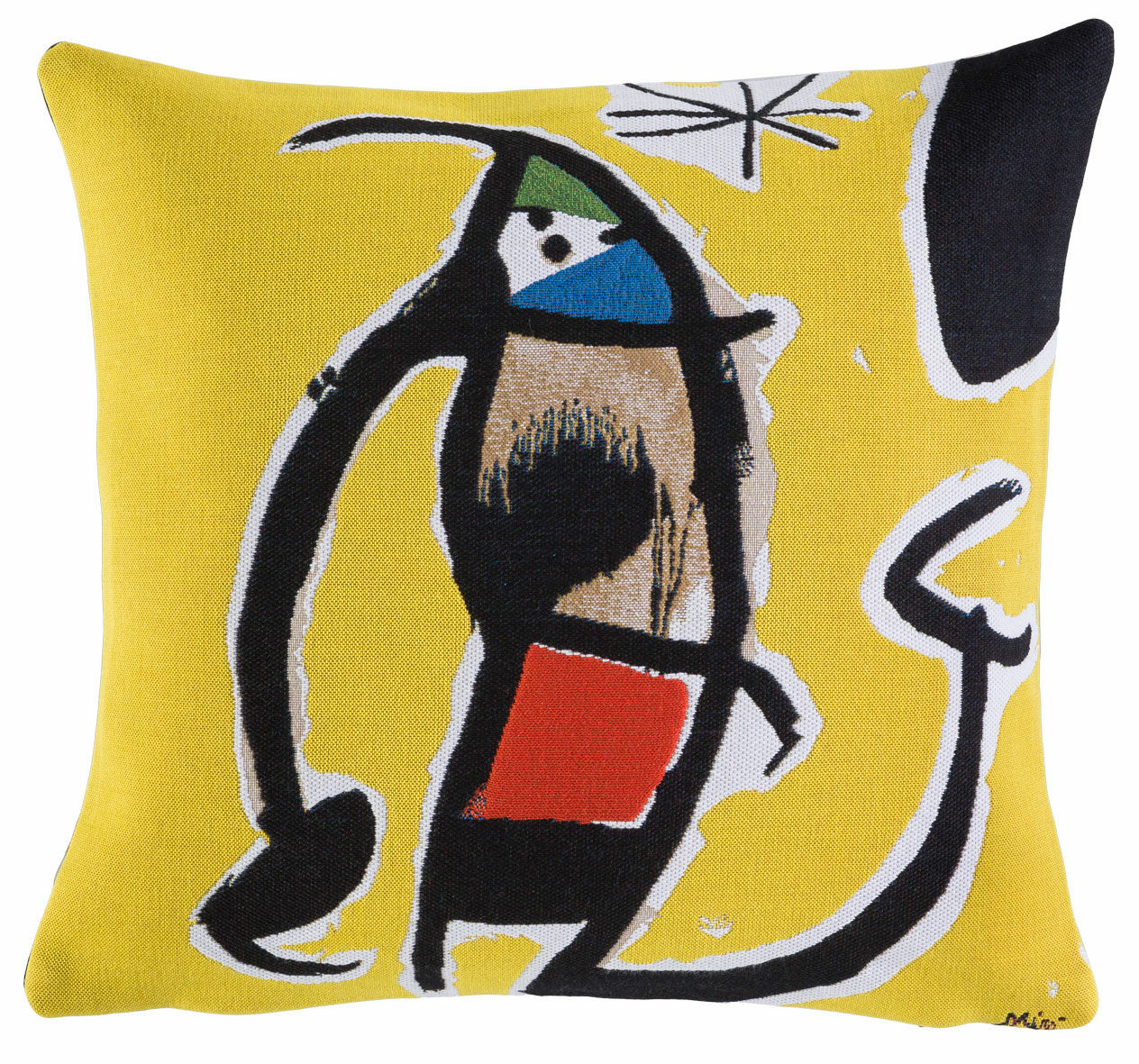 Pudebetræk "Kvinde, fugl og stjerne" von Joan Miró