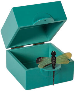 Casket "Dragon Fly", turquoise version