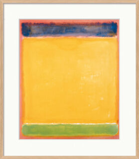 Picture "Untitled (Blue, Yellow, Green, Red)" (1954), natural framed version