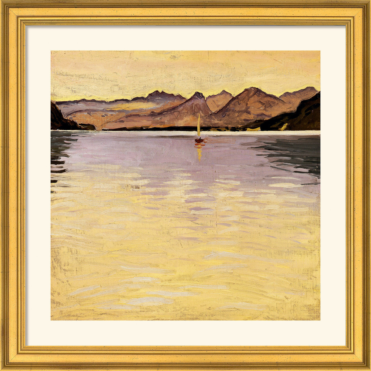 Picture "Wolfgangsee" (1913), framed by Koloman Moser