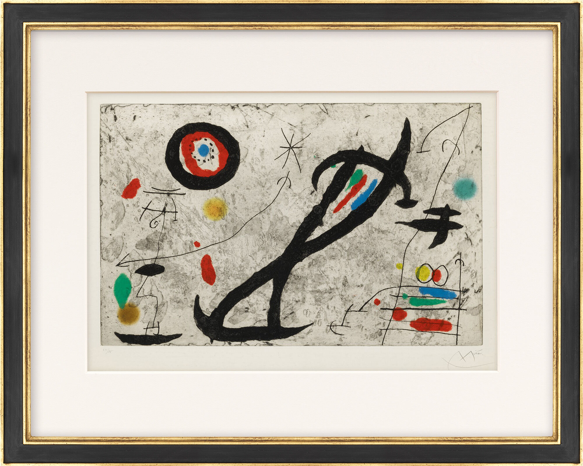 Billede "Tracé sur la paroi V" (1967) von Joan Miró