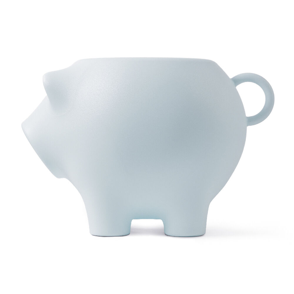 Tavolino "Sidepig babyblue" (per uso interno ed esterno) – progettato da Timo Keultjes e Diederik Dam di  Werkwaardig