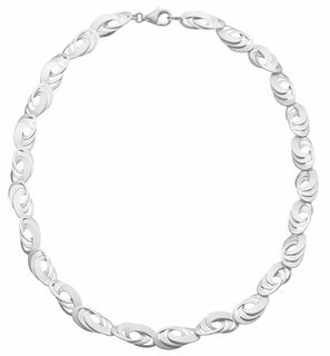 Necklace "Silver Curls"
