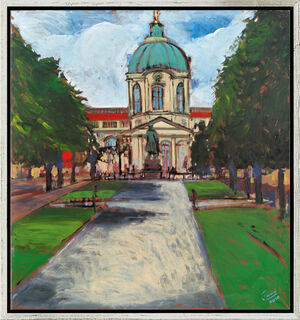 Picture "Charlottenburg Palace", framed