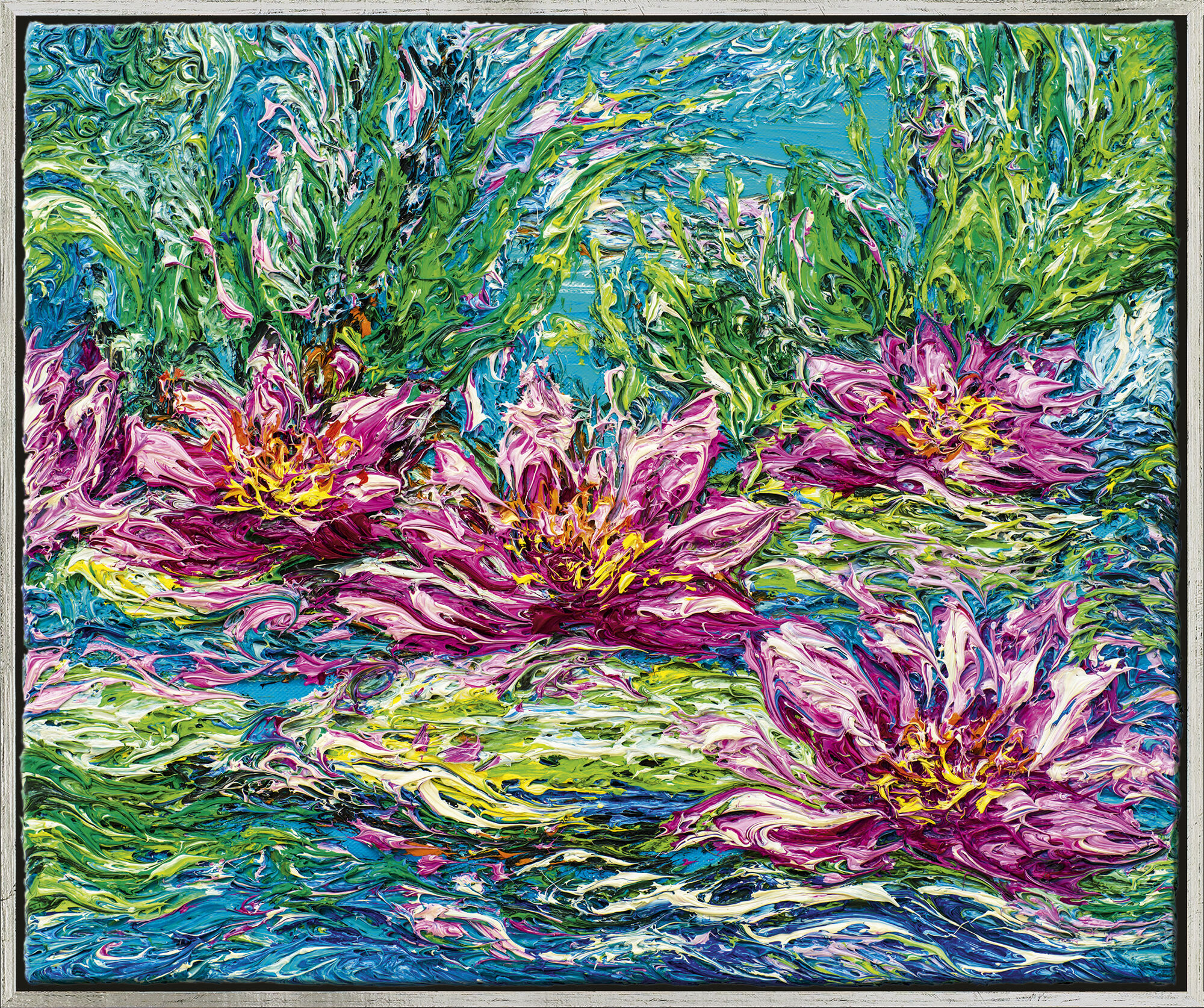 Picture "Water Lilies" (2015) (Unique piece) by Ansgar Skiba