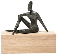 Scultura "Lui", bronzo su legno