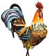 Ornement de jardin "Coq"