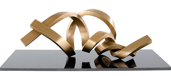Skulptur "Infinitum 1" (2018), bronze af Kuno Vollet