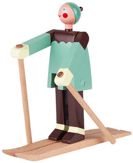 Holzfigur "Skiläufer Boje" von Kay Bojesen