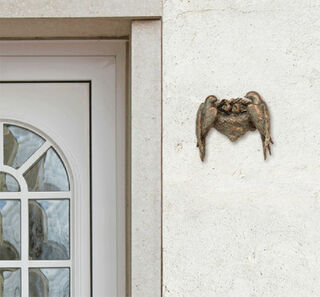 Garden object / wall sculpture "Swallow's Nest", bronze