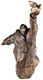 Skulptur "Der Gedanke" (2023), Version Bronze braun von Christoph Fischer