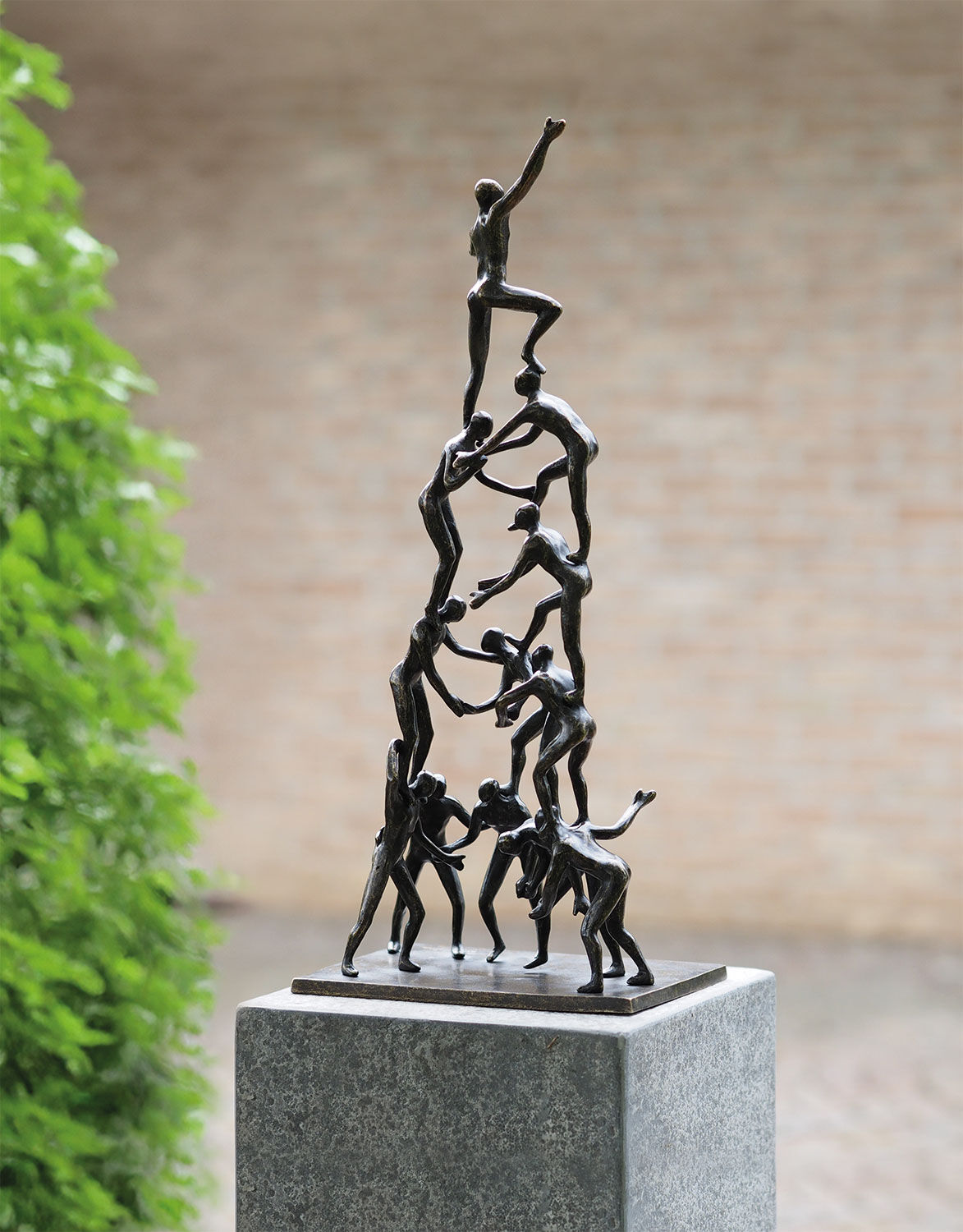 Tuinbeeld "Elevation" (zonder zuil), brons