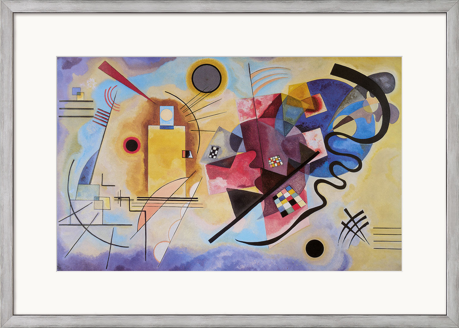 Picture "Yellow - Red - Blue" (1925), framed by Wassily Kandinsky