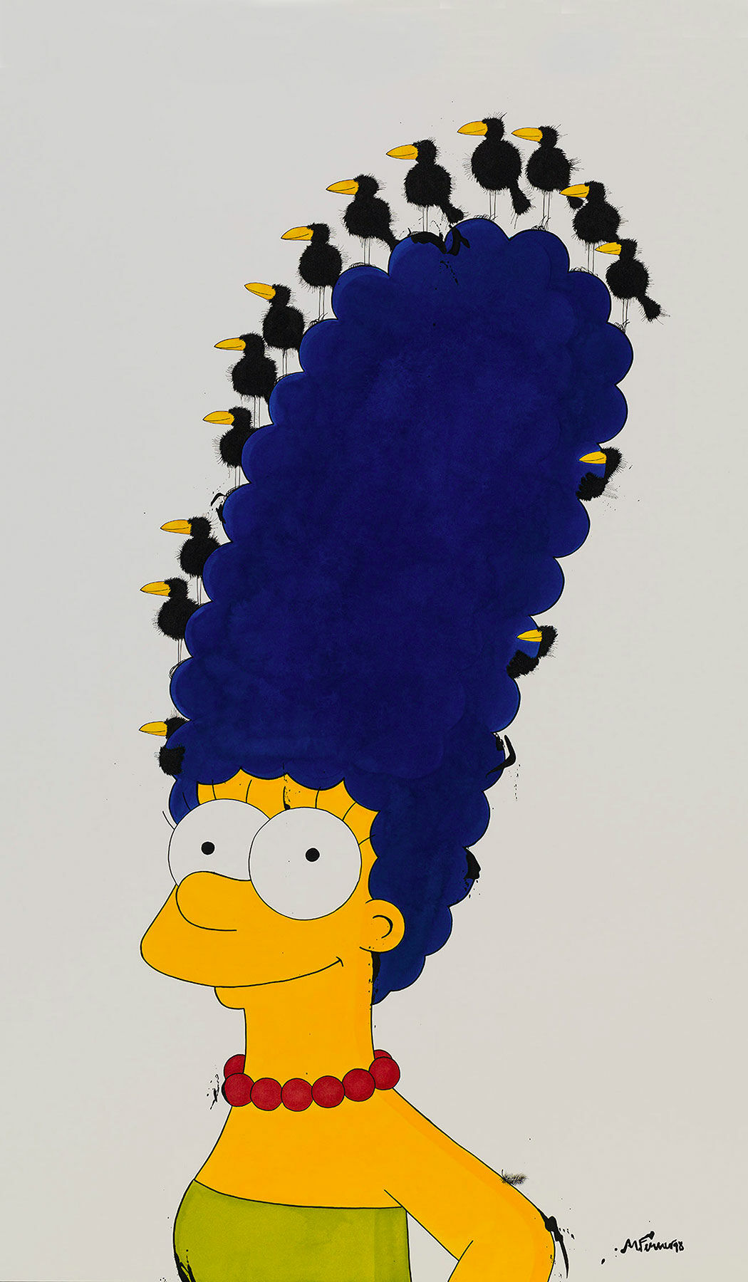 Picture "Marge & Crows" (2018) (Original / Unique piece) by Michael Ferner