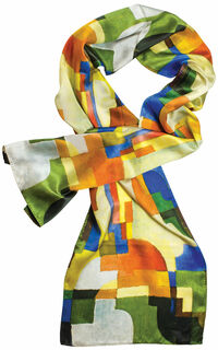 Silk scarf "Coloured Forms I"