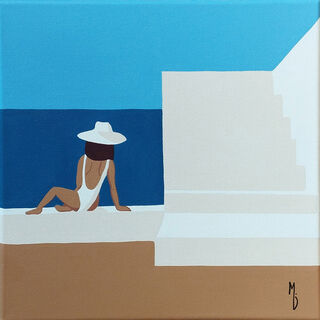 Bild "La Mer N°3" (2025) (Original / Unikat), auf Keilrahmen