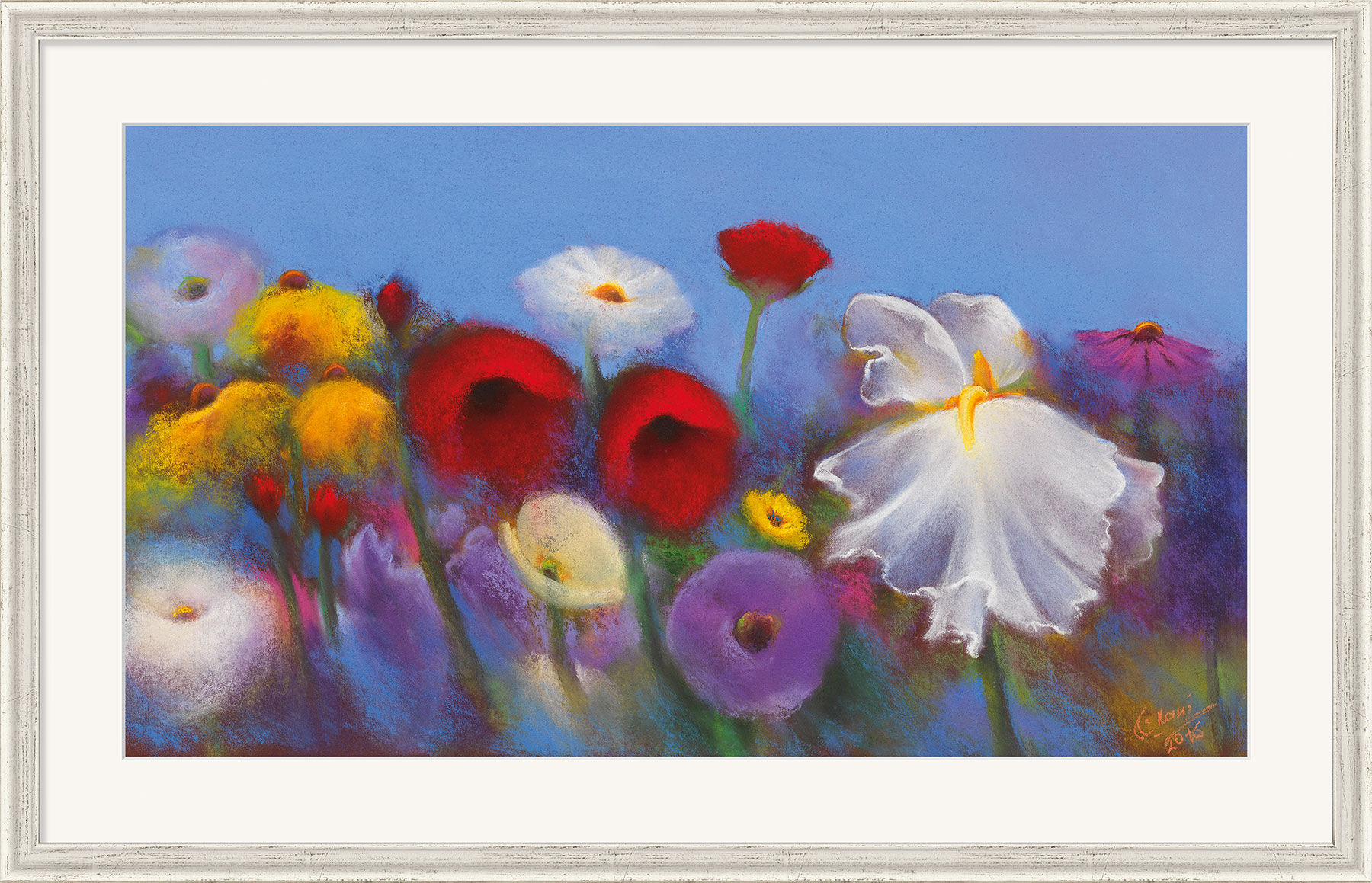 Billede "Flower Euphoria" (2017), indrammet af Kani Alavi