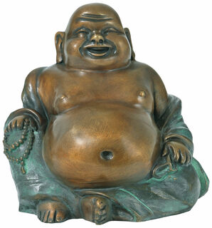 Skulptur "Happy Buddha", Bronze