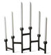 Variable candlestick "Folding Graphite Round" by Pols Potten