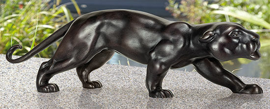 Garden sculpture "Panther" (large version), bronze